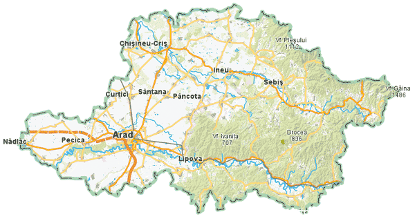 Arad (Romania) – Harta interactiva online / Interactive Map