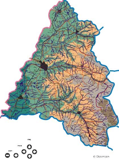 Harta geografica interactiva Bihor (Romania)