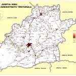 Judetul Sibiu - harta rutiera si administrativa