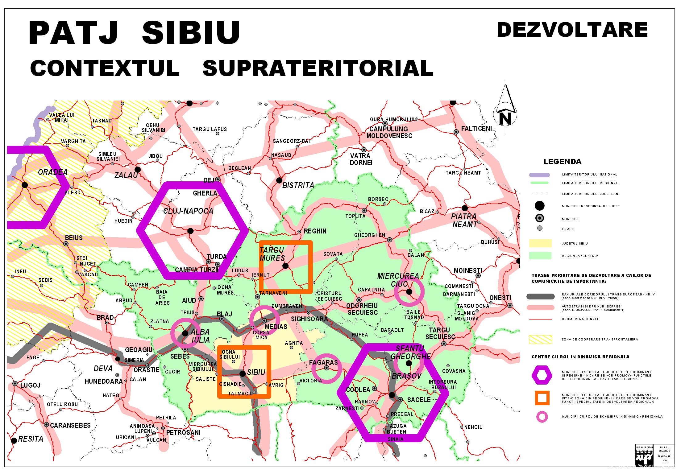 Sudul Transilvaniei – harta economica macrodezvoltare